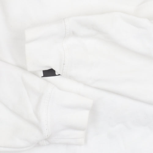 Levi's Men's White Hoodie M - Logo, Drawstring, Cotton