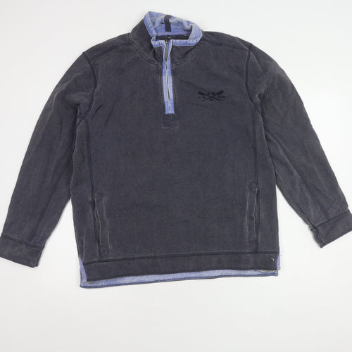 Stone Bay Men's Blue 1/4 Zip Pullover Sweatshirt