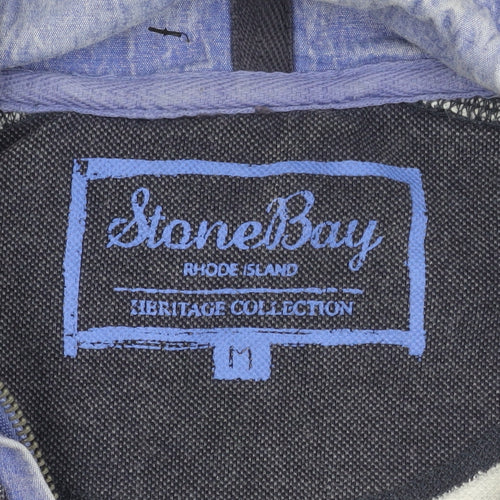 Stone Bay Men's Blue 1/4 Zip Pullover Sweatshirt