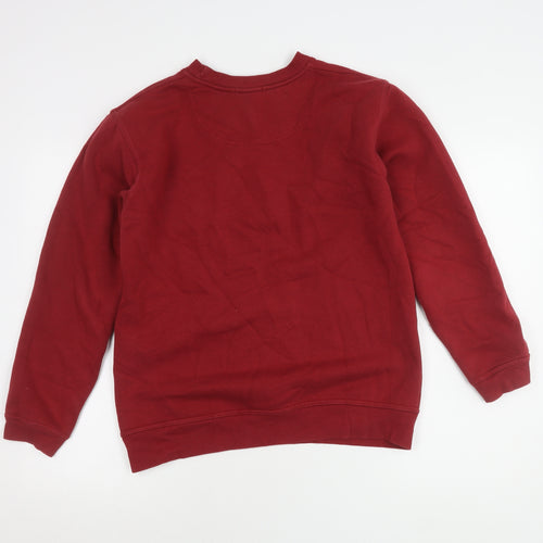 UK Red London Graphic Pullover Jumper, Size S