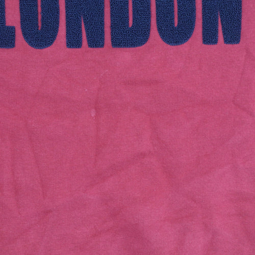 UK Red London Graphic Pullover Jumper, Size S