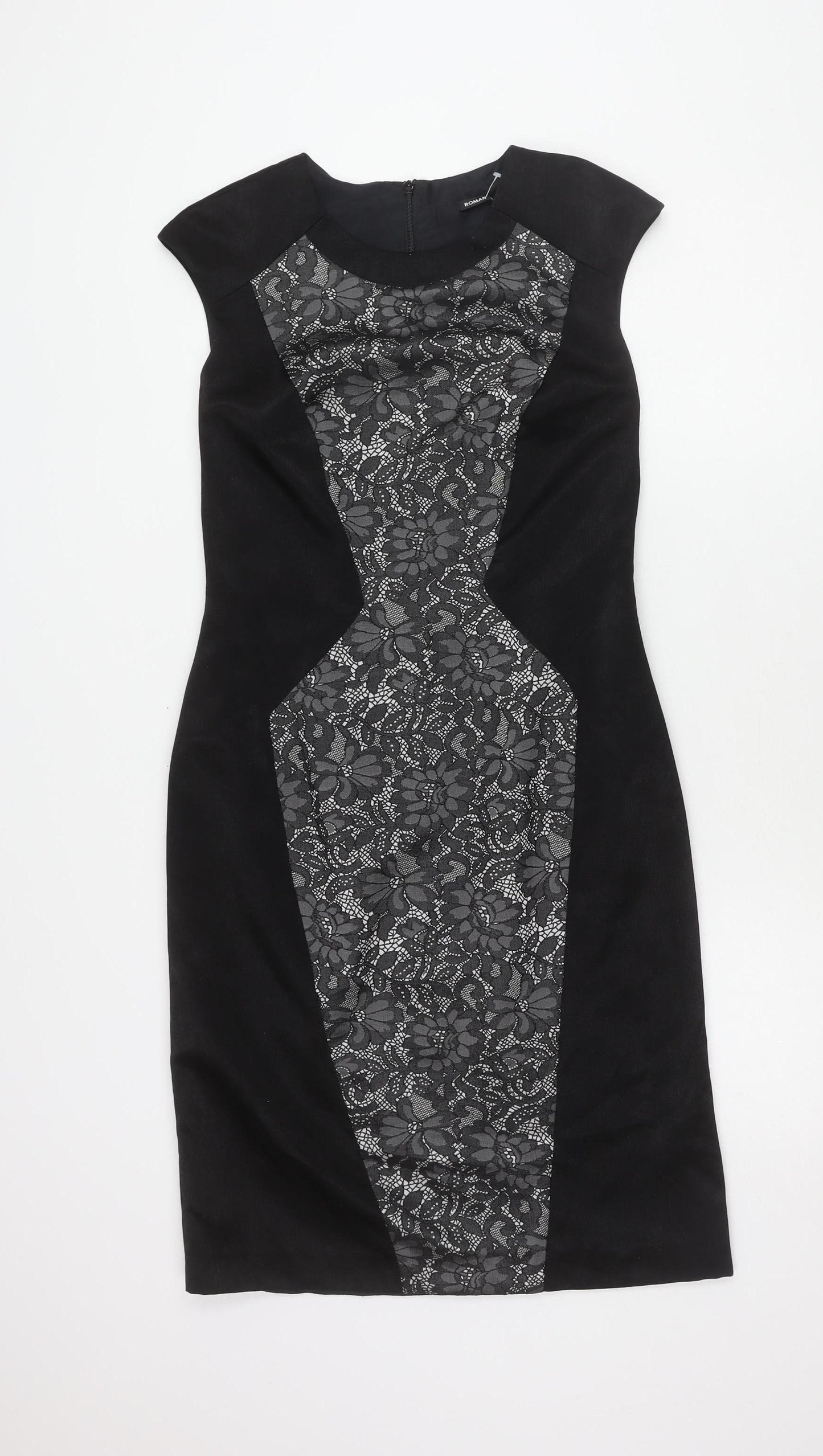 Roman Women's Black Sheath Dress - Size 10