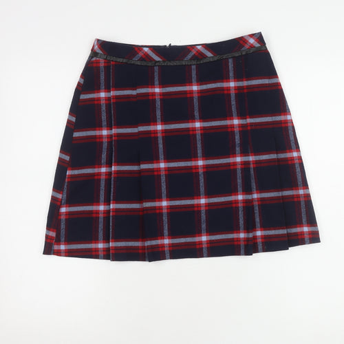 Oasis Women's Multicoloured A-Line Plaid Skirt Size 10