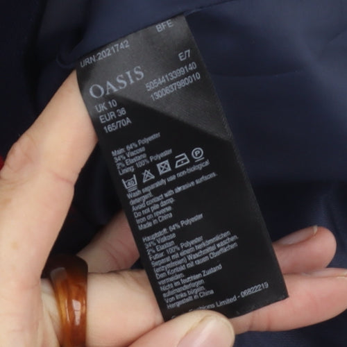 Oasis Women's Multicoloured A-Line Plaid Skirt Size 10