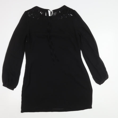 Ted Baker Women's Black Shift Dress M Long Sleeve