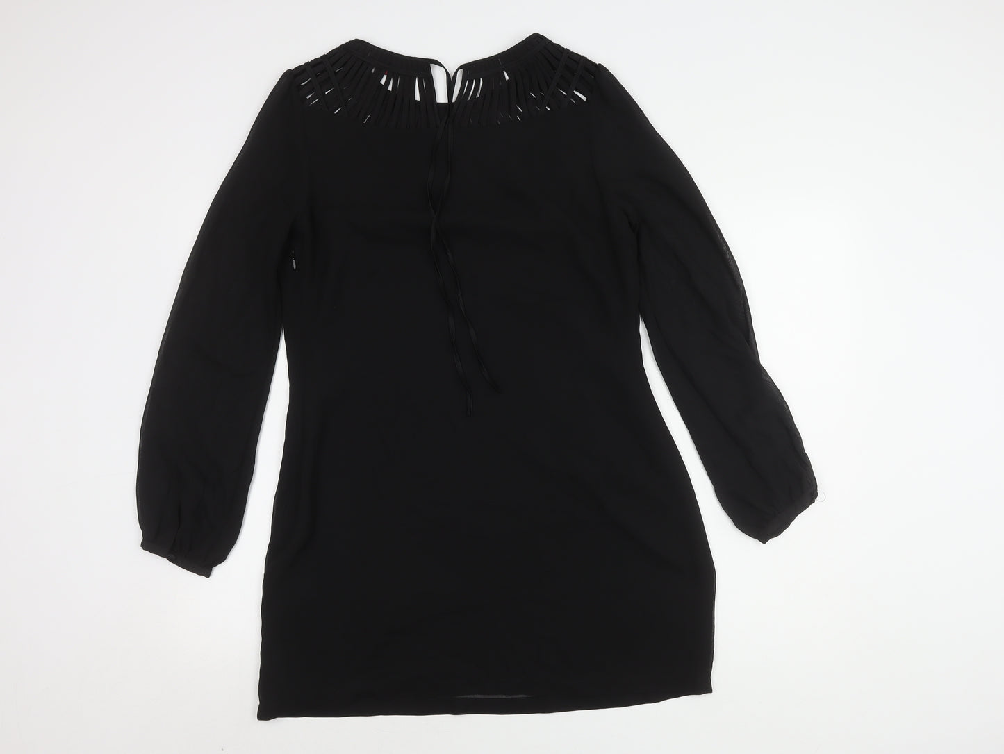 Ted Baker Women's Black Shift Dress M Long Sleeve