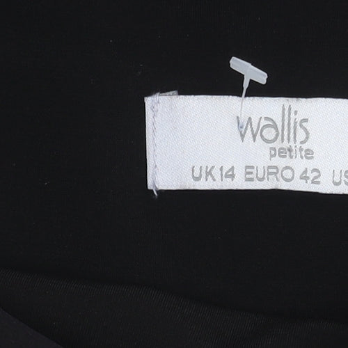 Wallis Petites Women's Black Floral Knee Length Dress