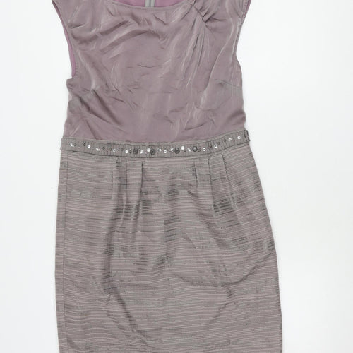 CC Women's Grey Sleeveless Dress Size 12