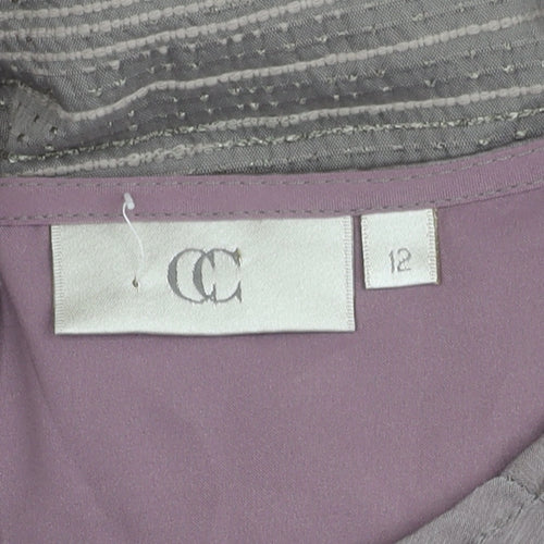 CC Women's Grey Sleeveless Dress Size 12
