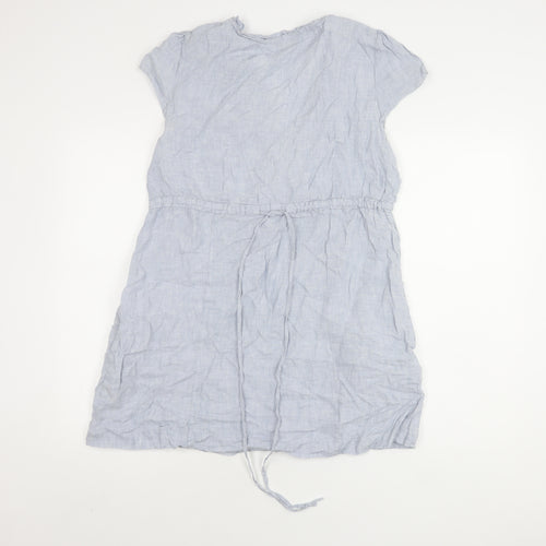Phase Eight Women Blue Linen Tunic Size 16