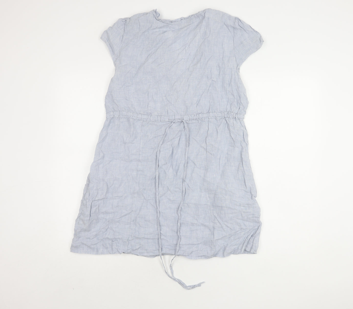 Phase Eight Women Blue Linen Tunic Size 16