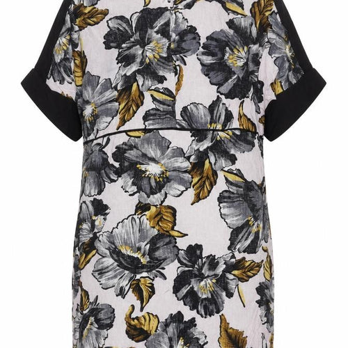 Warehouse Women’s Floral Print Dress, Size 14, Black/Multicoloured