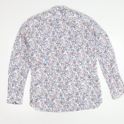 Ted Baker Men's Multicoloured Floral Button-Up Shirt, Size 16
