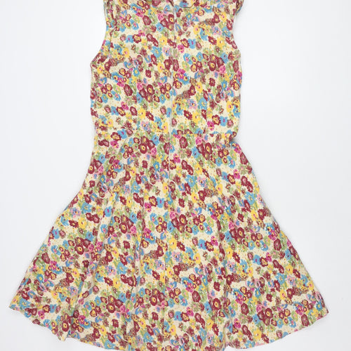 Lindy Bop Women's Multicoloured Floral Dress Size 18