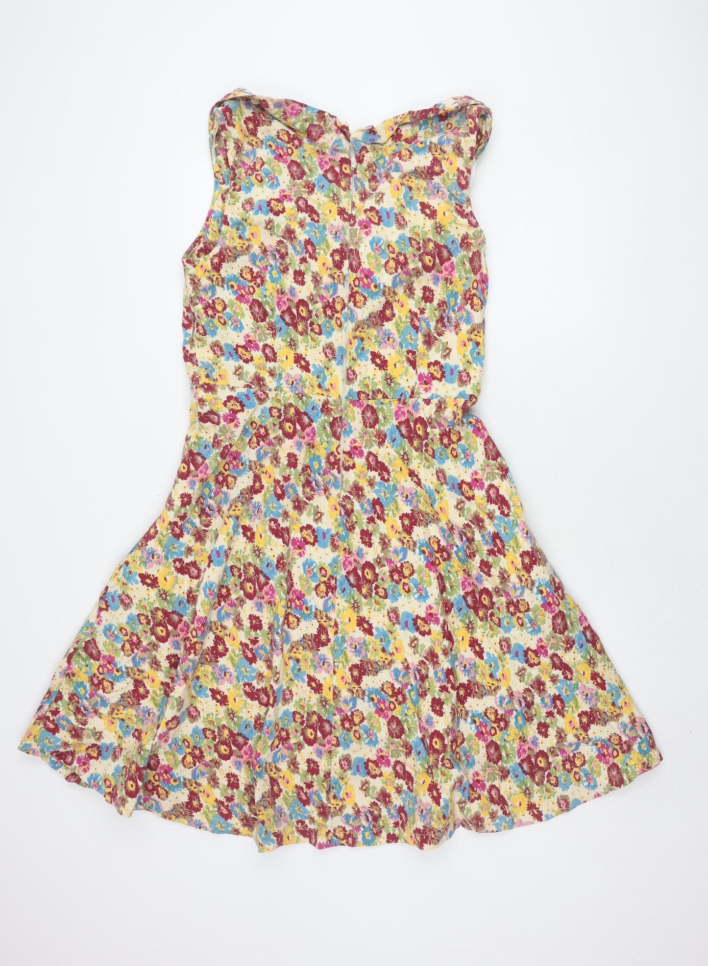 Lindy Bop Women's Multicoloured Floral Dress Size 18