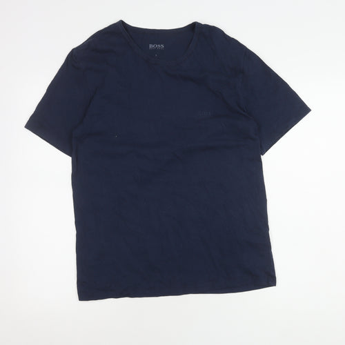 Hugo Boss Men's Blue Crew Neck T-Shirt Size L
