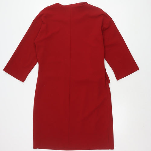 Warehouse Women's Red Shift Dress Size 12
