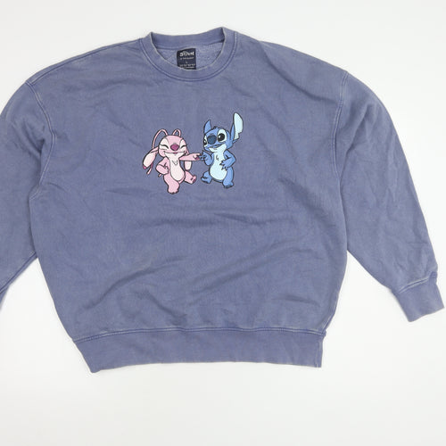 Primark Women's Stitch Blue L Sweatshirt Pullover