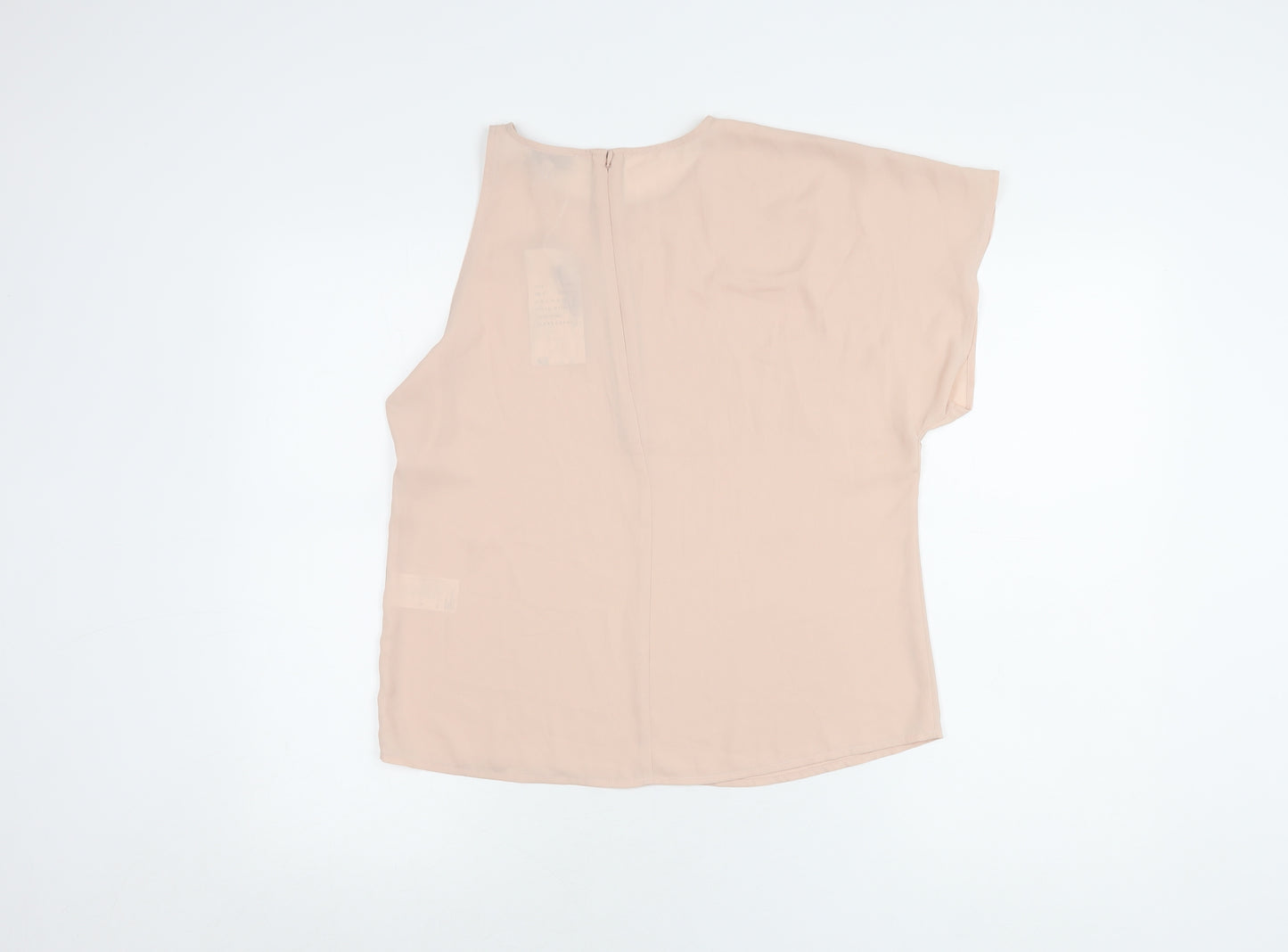 Warehouse Women's Beige Casual Single Sleeve Top Size 10