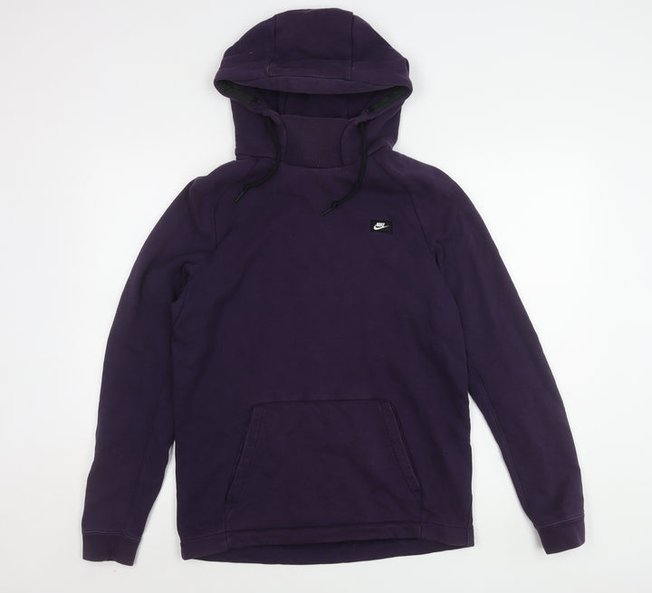 Nike Women's Purple Pullover Hoodie M - Activewear Essential
