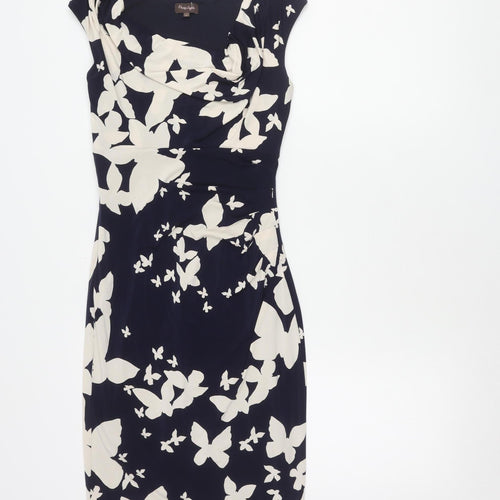 Phase Eight Women's Butterflies Multicoloured Dress Size 8