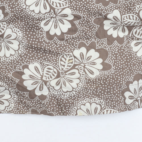 Boden Women's Brown Floral Long Sleeve Dress