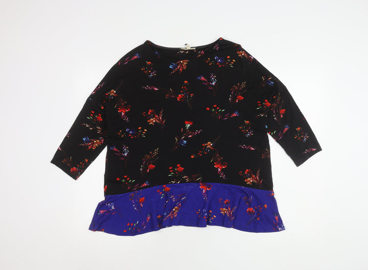 Phase Eight Women's Floral Top, Size 12, 3/4 Sleeve