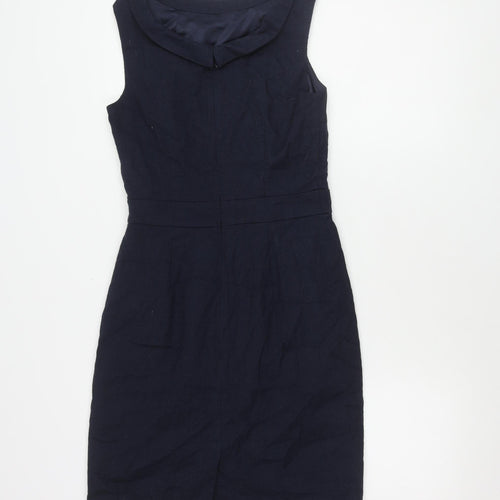 Boden Women's Blue Cotton Pencil Skirt Size 10