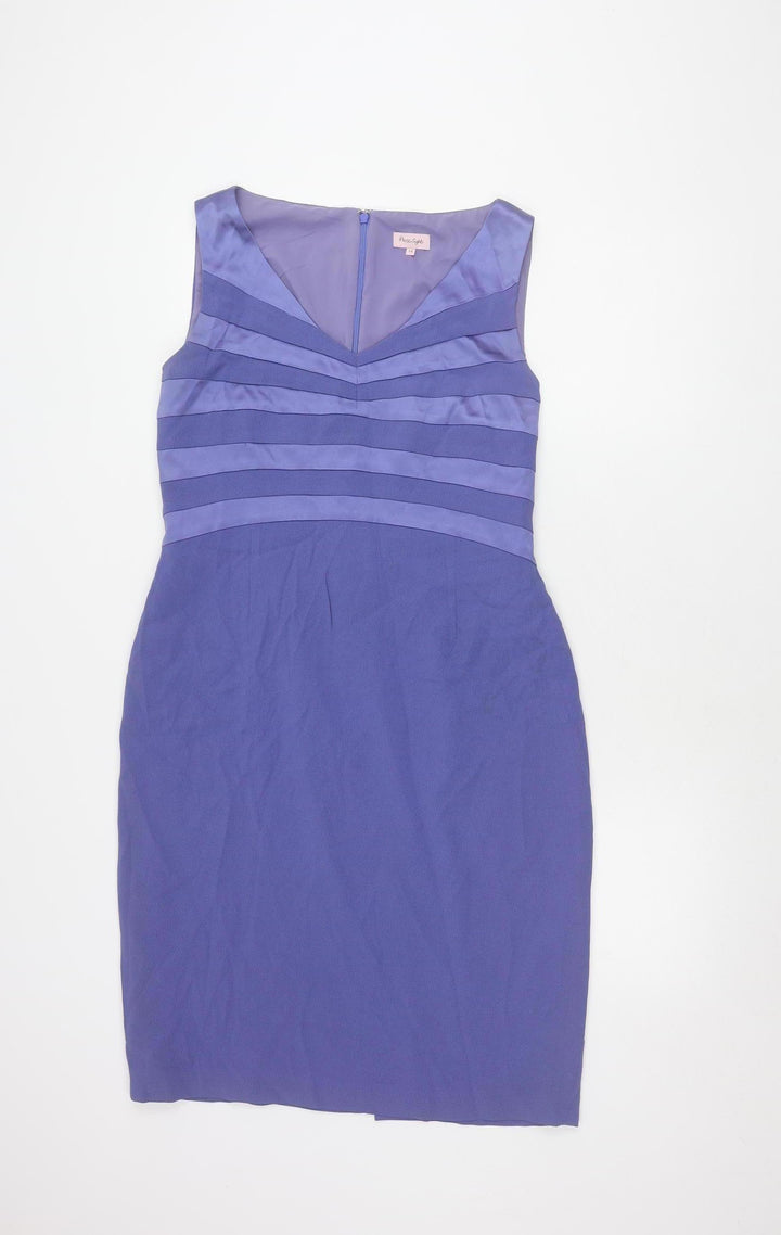 Phase Eight Women's Purple Sleeveless Dress, Size 14