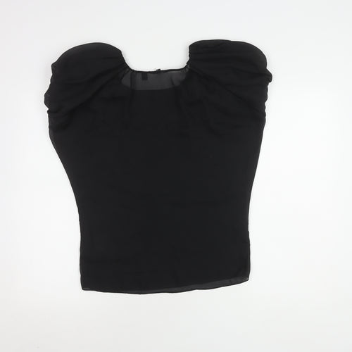 Ted Baker Women's Black Sequin Blouse, Size 10, Party-Ready