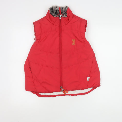 Liverpool FC Unisex Red Waistcoat XL - Logo, Sports, Zip