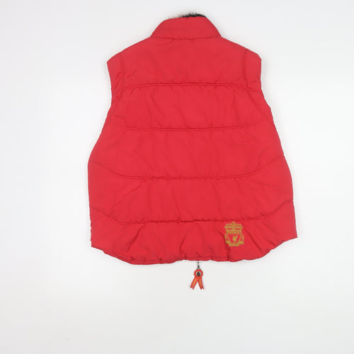Liverpool FC Unisex Red Waistcoat XL - Logo, Sports, Zip