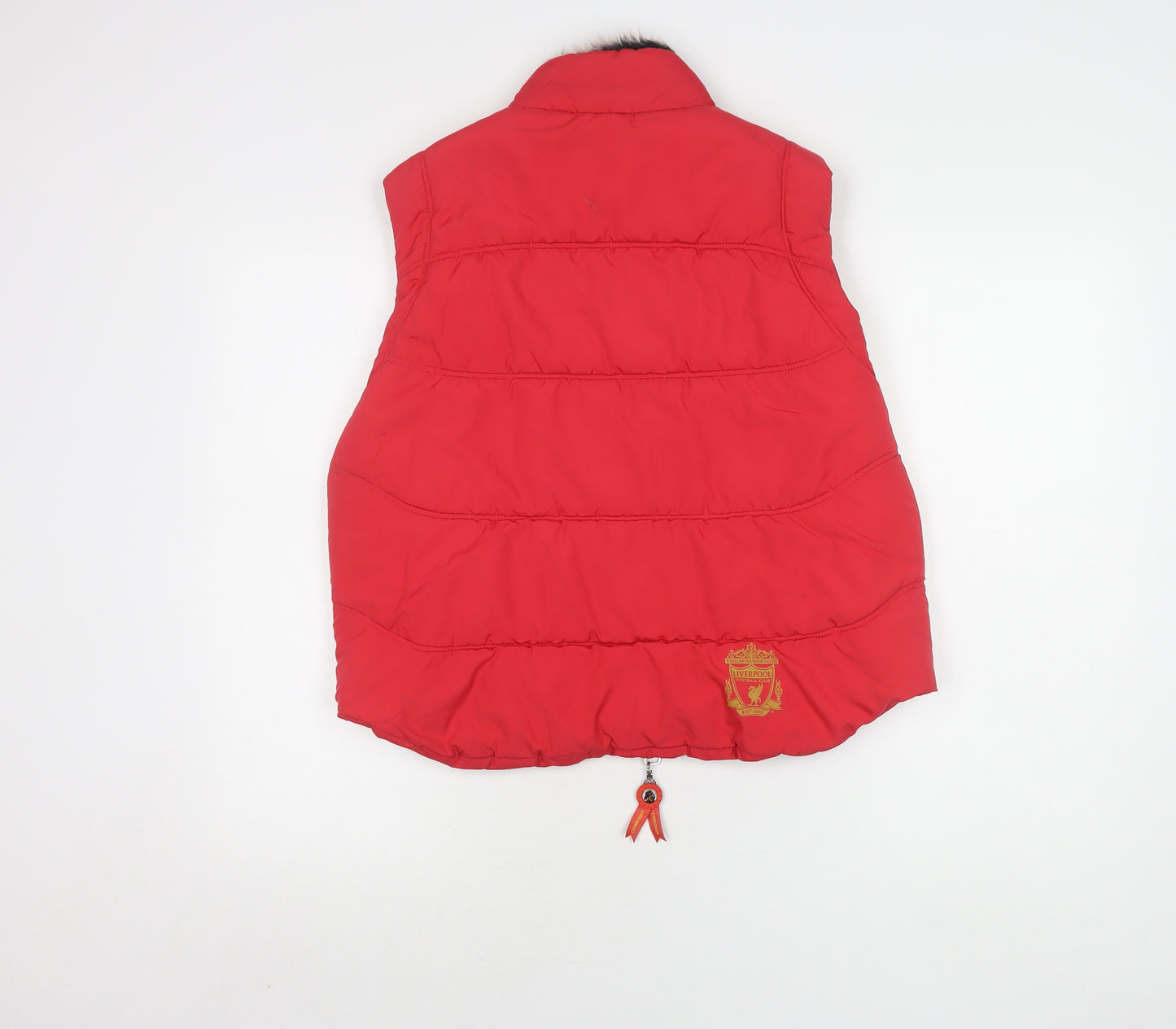 Liverpool FC Unisex Red Waistcoat XL - Logo, Sports, Zip