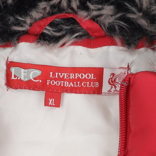 Liverpool FC Unisex Red Waistcoat XL - Logo, Sports, Zip
