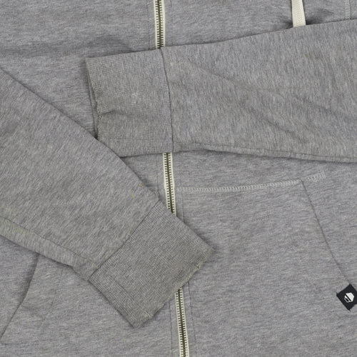 Jack & Jones Men's Grey Hooded Full Zip Jacket S