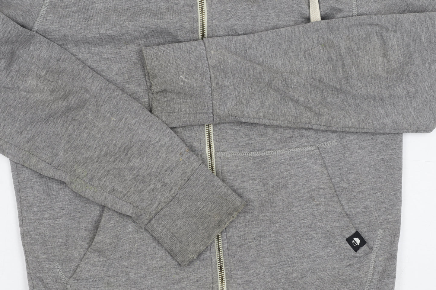 Jack & Jones Men's Grey Hooded Full Zip Jacket S