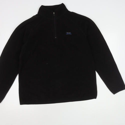 Old Navy Women's Black Pullover 1/4 Zip Sweatshirt Size L
