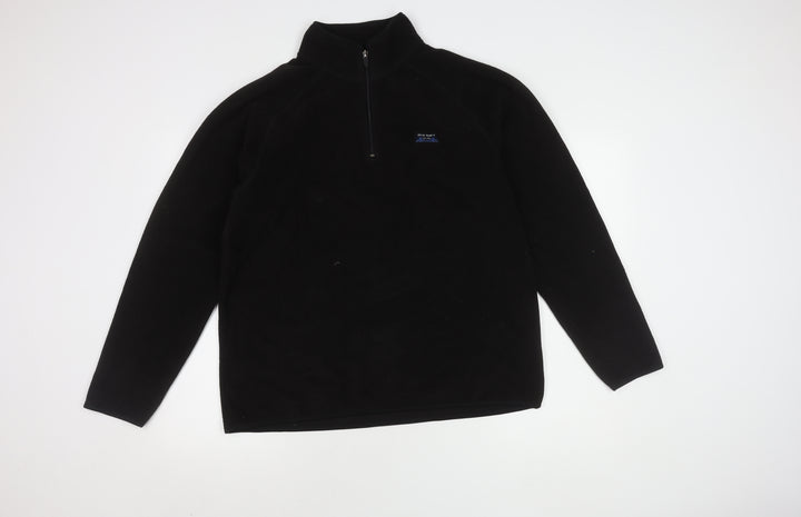 Old Navy Women's Black Pullover 1/4 Zip Sweatshirt Size L