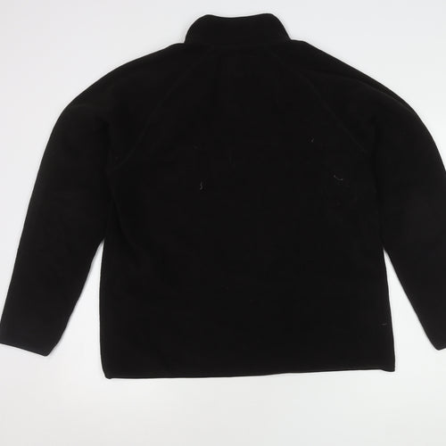 Old Navy Women's Black Pullover 1/4 Zip Sweatshirt Size L