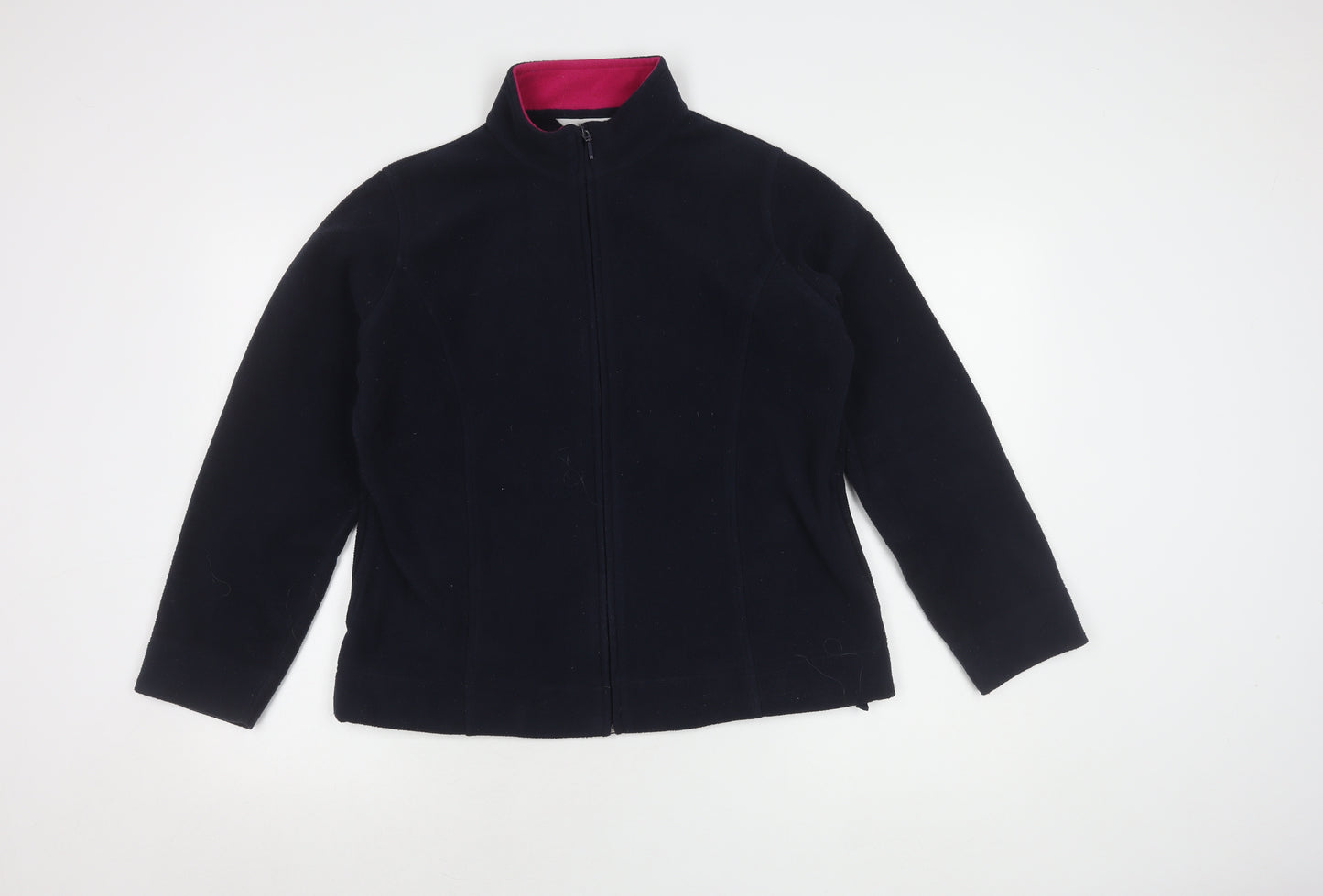 EWM Women's Blue Fleece Jacket M 14-16 Casual Full Zip