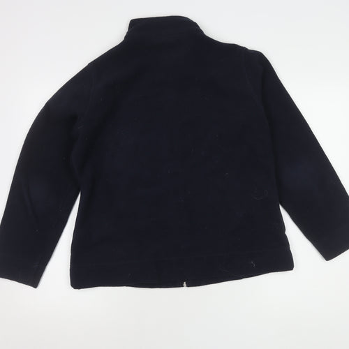 EWM Women's Blue Fleece Jacket M 14-16 Casual Full Zip