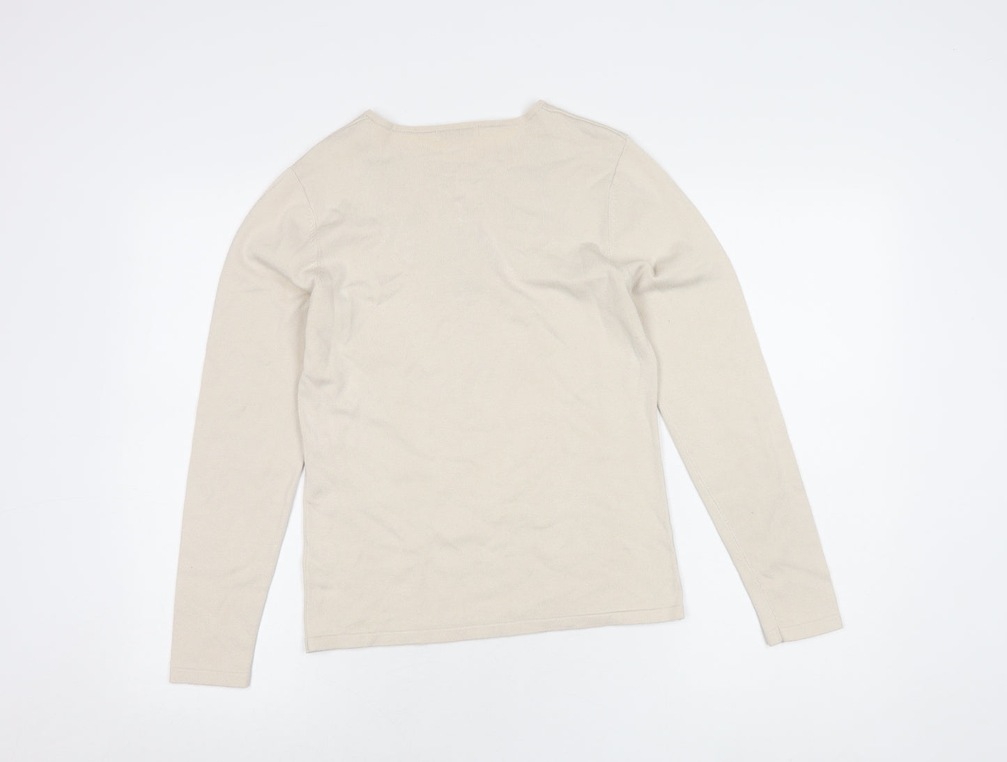 Berkertex Beige Women's Knit Jumper Size 10-12