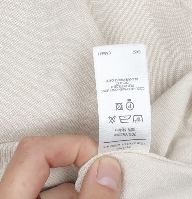 Berkertex Beige Women's Knit Jumper Size 10-12