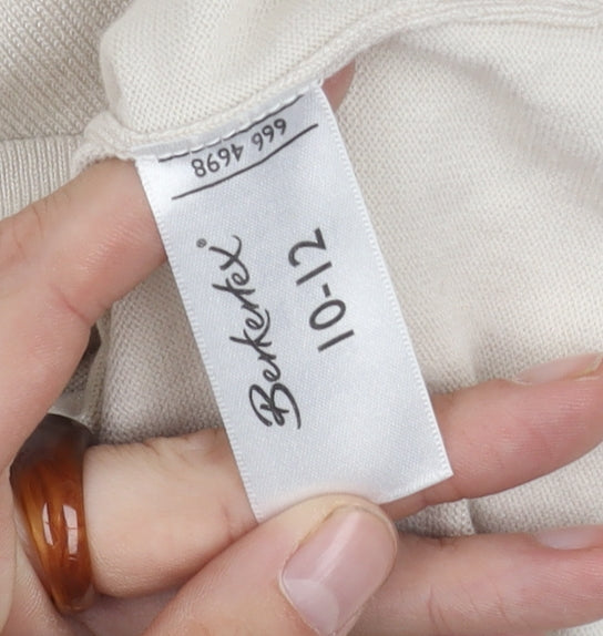 Berkertex Beige Women's Knit Jumper Size 10-12