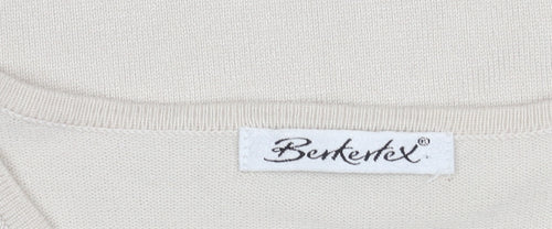 Berkertex Beige Women's Knit Jumper Size 10-12