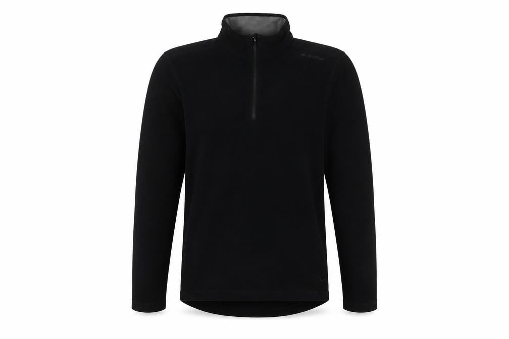 Front view of Decathlon Men's Black XS Pullover Fleece