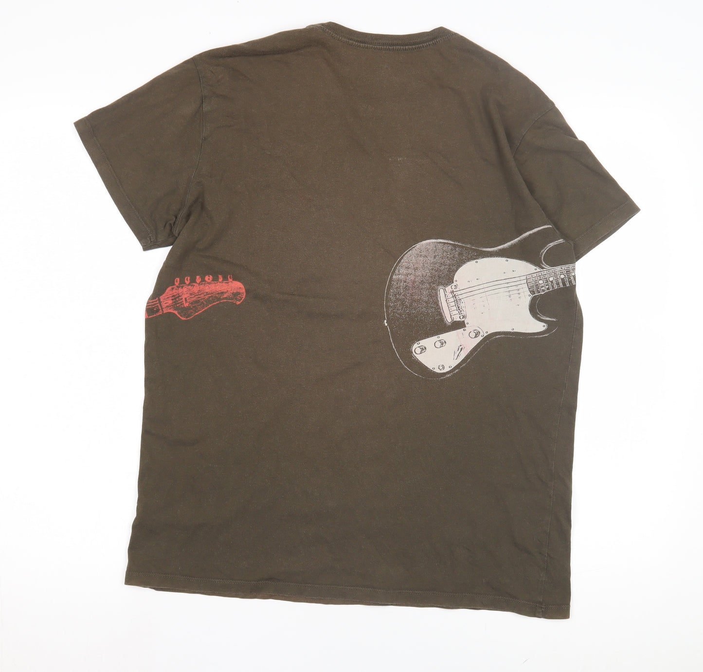 Gap Men's Brown Music Graphic T-Shirt, Size S, Casual Style