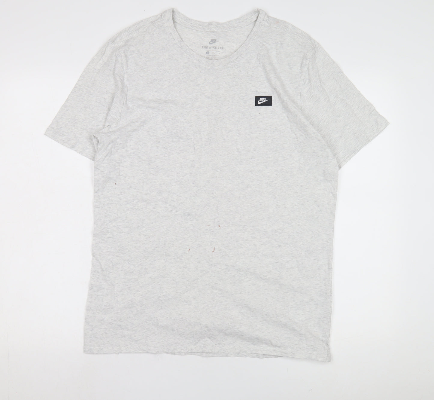 Nike Men's Grey Athletic Short Sleeve T-Shirt L