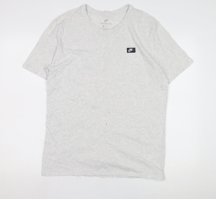 Nike Men's Grey Athletic Short Sleeve T-Shirt L