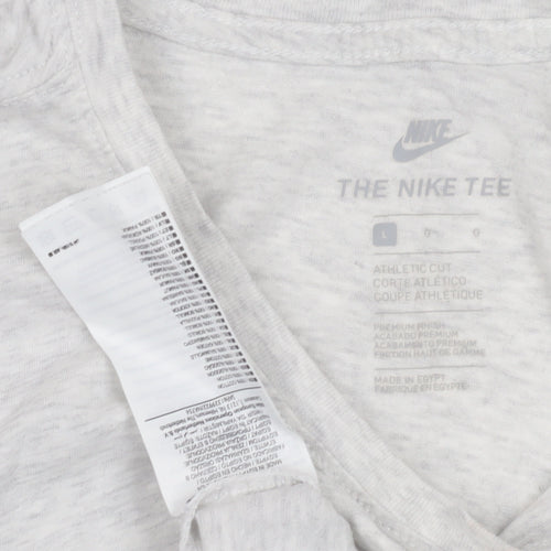Nike Men's Grey Athletic Short Sleeve T-Shirt L